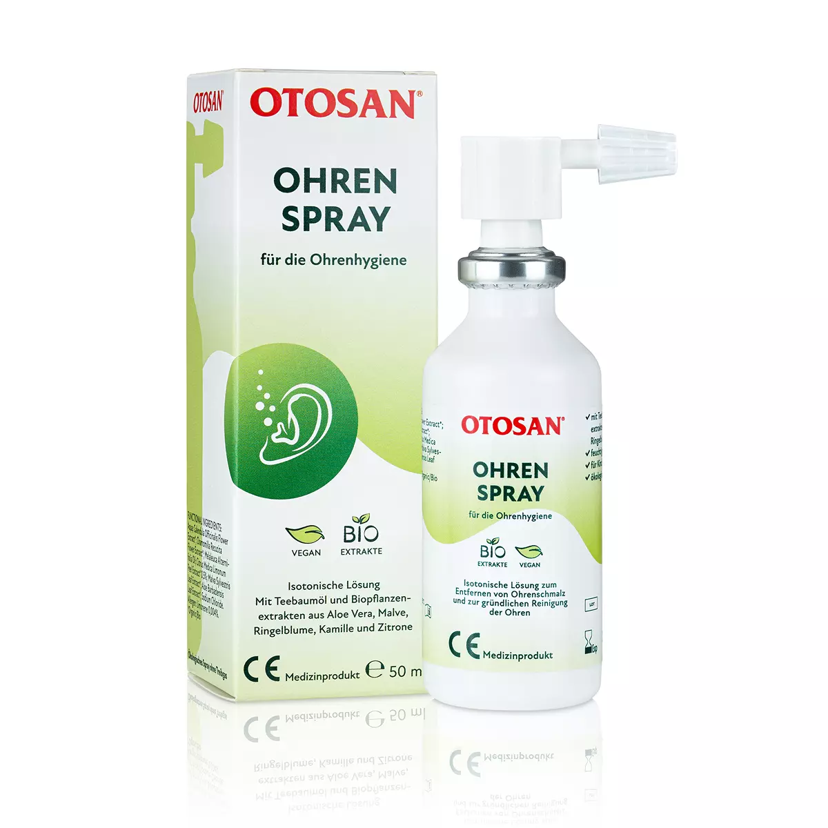 Otosan® Ohrenspray: Effektive Reinigung des Ohrkanals - 50ml