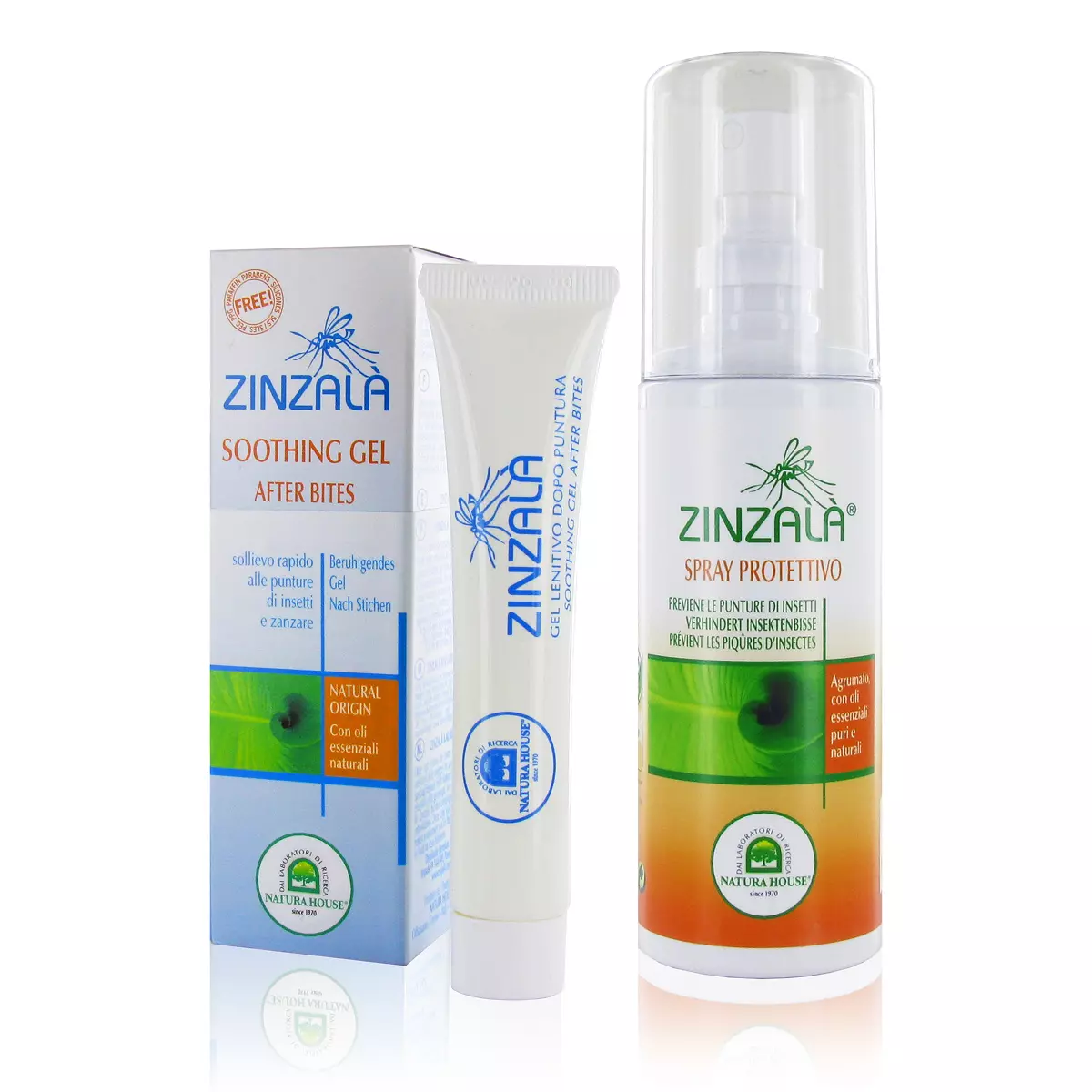 Zinzalà® Natural Anti-Mosquito Spray and a Soothing Gel Set