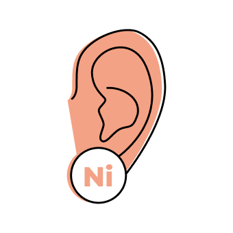 Ohrloch-Schutzhülsen bei Nickelallergie