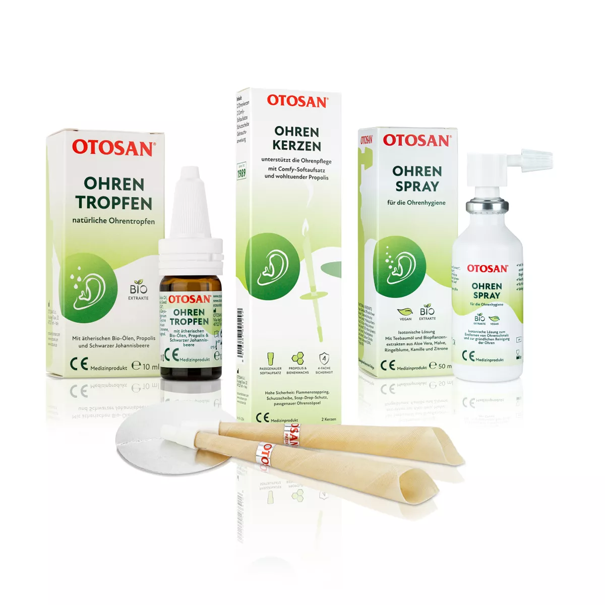 Otosan® Ear Drops, Ear Spray & Ear Candles - Set