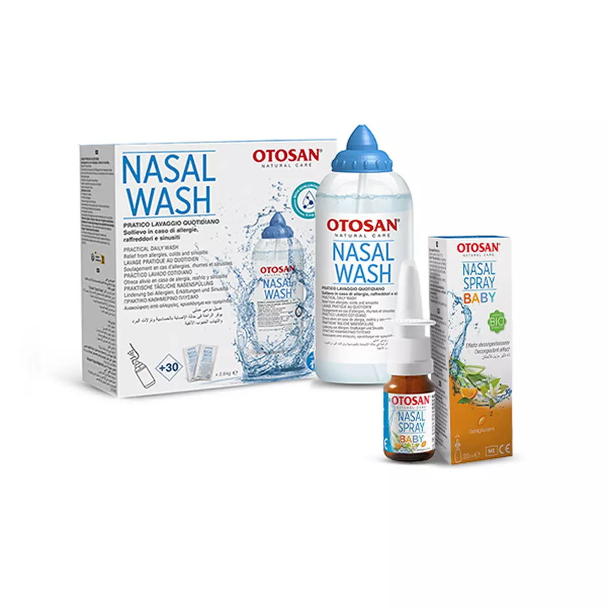 Otosan® Nasendusche & Kindernasenpray - Set