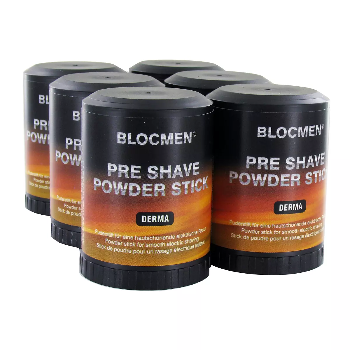 BLOCMEN© Derma Pre-Shave Rasurpuderstift 6 x 60g