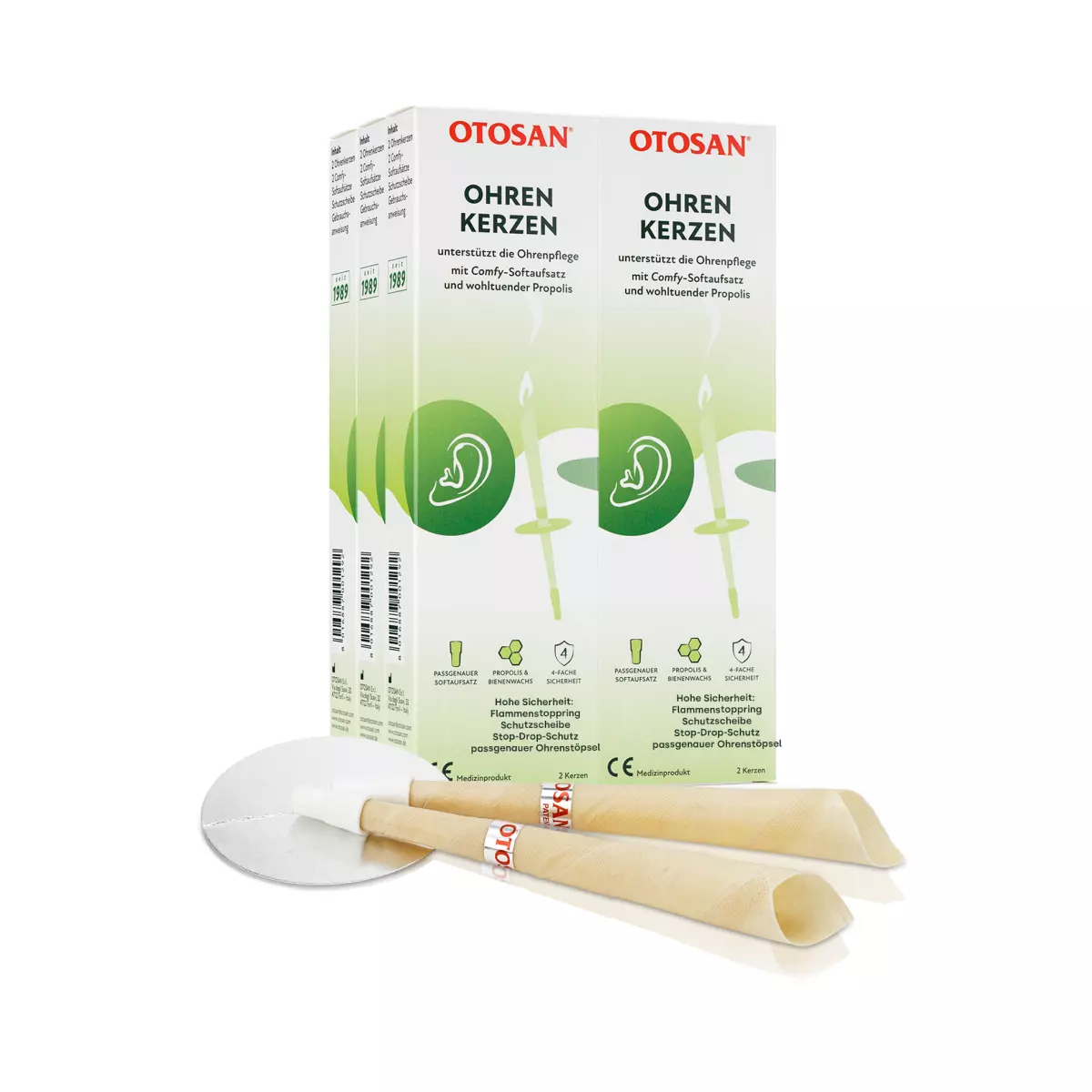 Otosan® Ohrenkerzen – Medizinprodukt für die sanfte Ohrenpflege - 12 Stk