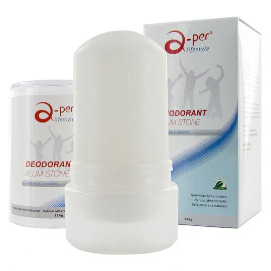 A-per© Alum Stone Deodorant Deo Crystal Without Alcohol & Fragrance 