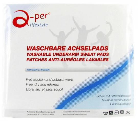 a-per© waschbare Achselpads - Schwarz a-per© waschbare Achselpads - Schwarz