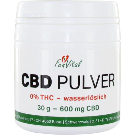 FunVital© CBD Pulver - wasserlöslich - 0% THC