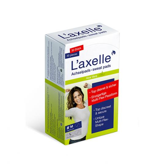 L'axelle Underarm Sweat Pads Size M Against Sweat Stains 30 Pads Box 