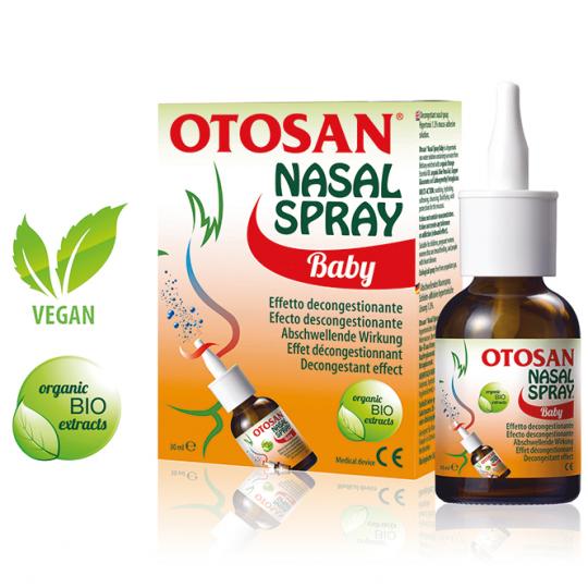 Spray nasal naturel pour enfants Otosan® sans effet d'habituation 