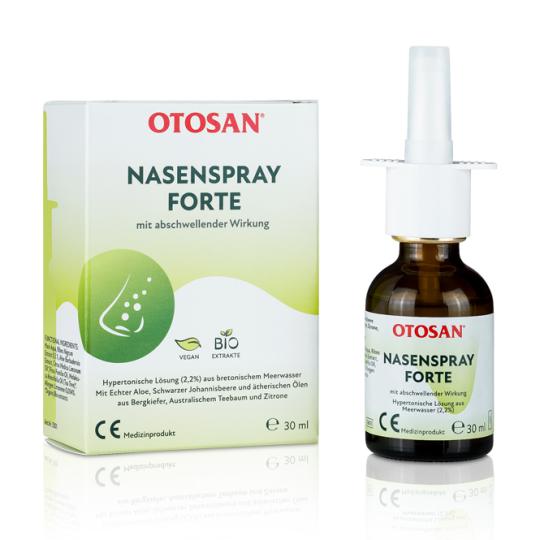 Otosan® Nasenspray Forte mit abschwellender Wirkung. Medizinprodukt