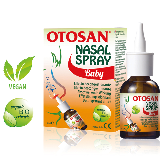 Spray nasal naturel pour enfants Otosan® sans effet d'habituation