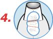 Anwendung Achselpads Schritt 4 Anwendung Achselpads Schritt 4