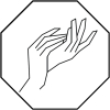 Schwitzen an Haende Handschweiss